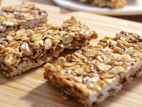 5で覚える/フライパンでノンオイルグラノーラバー